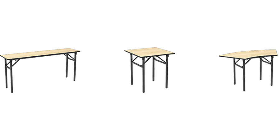 Various tabletop shapes options