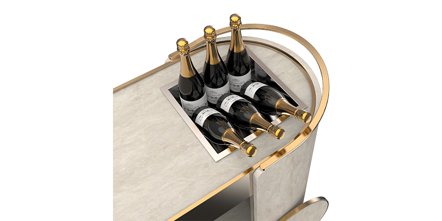 Built-in ice basin design